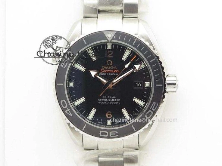 0425 Neat Seamaster Planet Ocean 600M 43.5mm SS SCF 1:1 Best Edition Blue Dial on SS Bracelet A8900 Super Clone 7684